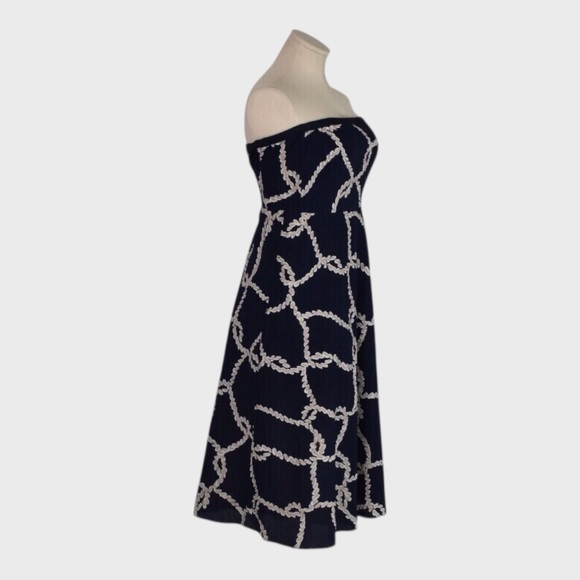 J Crew Strapless Printed Cotton Midi Dress - Picture 2 of 4